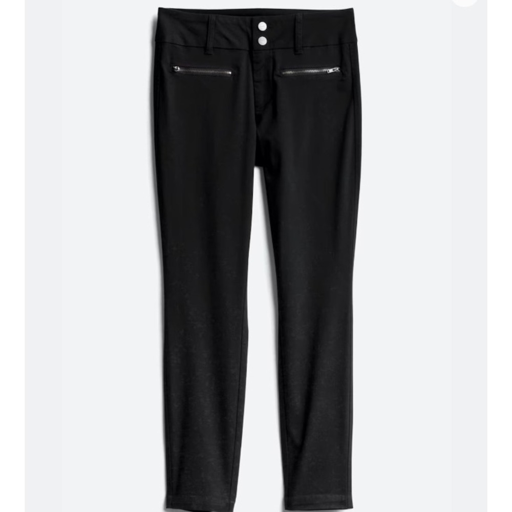 Tinsel Black Pants Women's Size 28 Zipper Pocket Details,‎ Slimming New with Tag